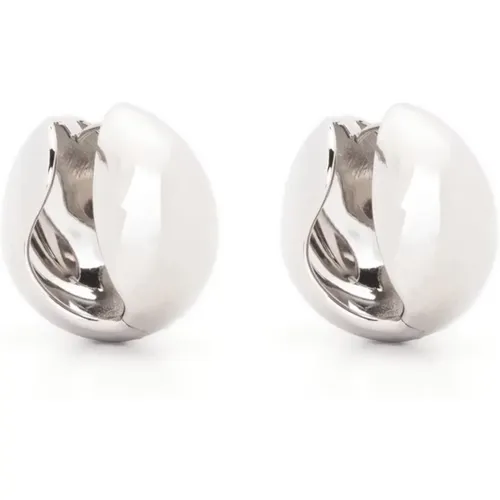 Silver Logo Earrings , female, Sizes: ONE SIZE - Coperni - Modalova