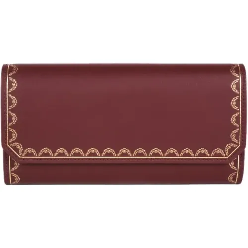 Pre-owned Leather wallets , female, Sizes: ONE SIZE - Cartier Vintage - Modalova