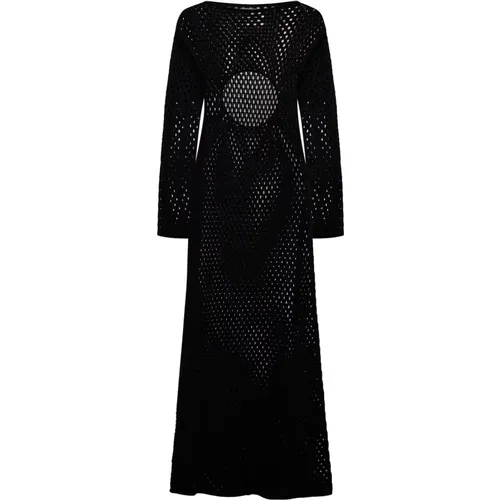 Schwarzes Bridie Kleid , Damen, Größe: M - Semicouture - Modalova