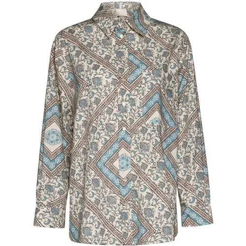 Elegant Ostina Shirt Collection , female, Sizes: M, L - Momoni - Modalova