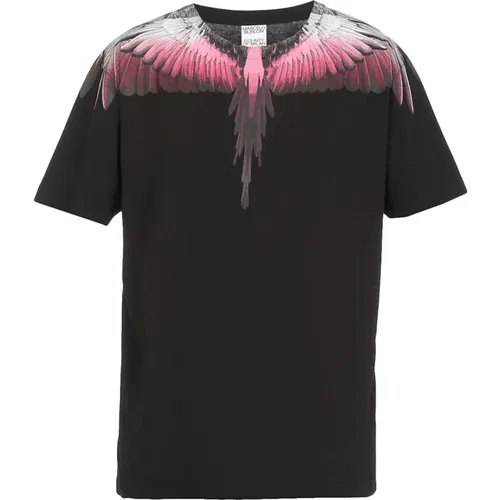 Wings Print Baumwoll T-shirt - Marcelo Burlon - Modalova