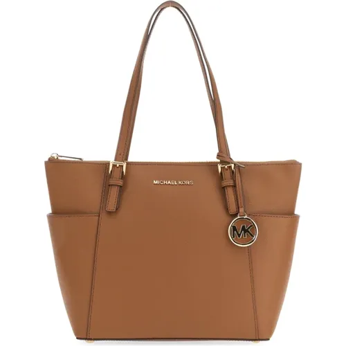 Schicke Leder-Tote-Tasche , Damen, Größe: ONE Size - Michael Kors - Modalova