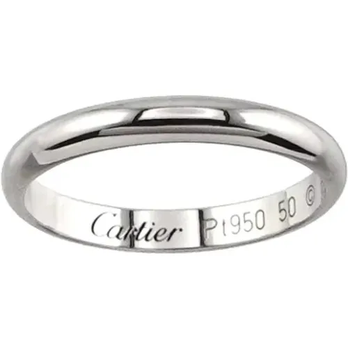 Pre-owned Platinum rings , female, Sizes: ONE SIZE - Cartier Vintage - Modalova