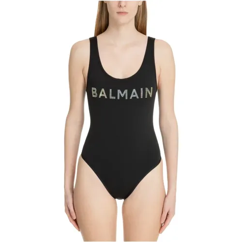Logo Swimsuit , female, Sizes: S, M - Balmain - Modalova