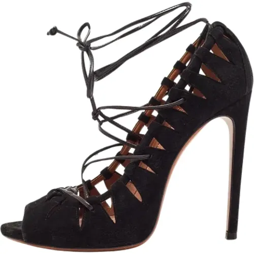 Pre-owned Suede heels , female, Sizes: 6 1/2 UK - Alaïa Pre-owned - Modalova