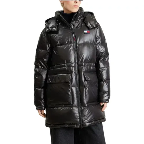 Midi Alaska Puffer Coat , female, Sizes: L, S, M - Tommy Hilfiger - Modalova