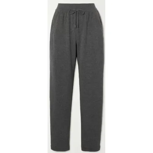 Cozy Knitted Grey Cashmere Track Pants , female, Sizes: XS - Loro Piana - Modalova