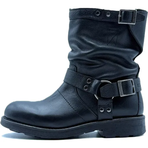 Schwarze Stiefel 25015 Winterkollektion , Damen, Größe: 40 EU - Bikkembergs - Modalova