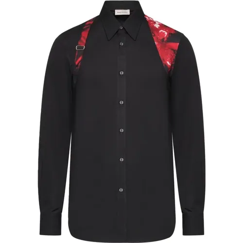 Poplin Harness Shirt in , male, Sizes: L, XL - alexander mcqueen - Modalova