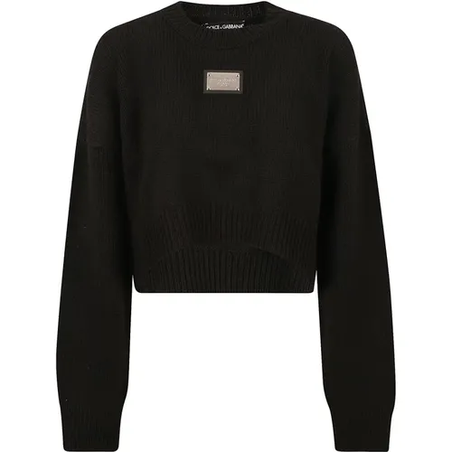 Sweaters - Pull Girocollo , female, Sizes: XS, S - Dolce & Gabbana - Modalova