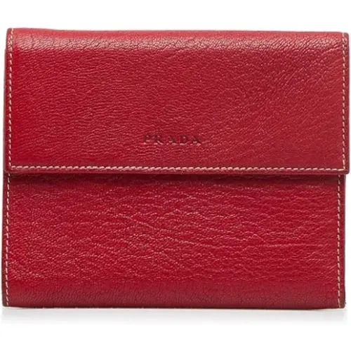 Pre-owned Leather wallets , female, Sizes: ONE SIZE - Prada Vintage - Modalova