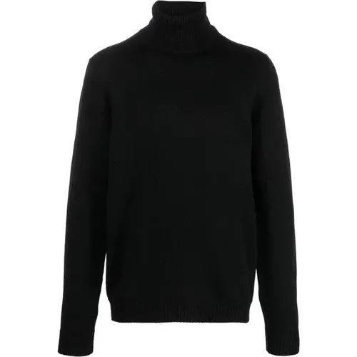 Schwarze Pullover für Männer , Herren, Größe: S - Roberto Collina - Modalova