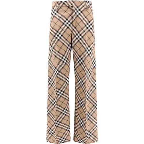 Wide Leg Trousers Aw24 , male, Sizes: M, S - Burberry - Modalova