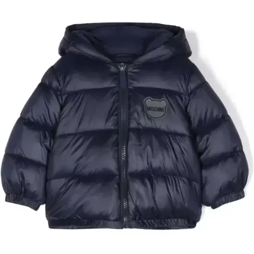 Dunkelblaue Kinderjacke,Wolke Jacke für Kinder - Moschino - Modalova