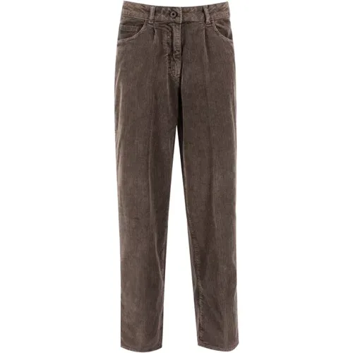 Women`s Clothing Trousers Bronzo Riace Aw23 , female, Sizes: M - PESERICO - Modalova