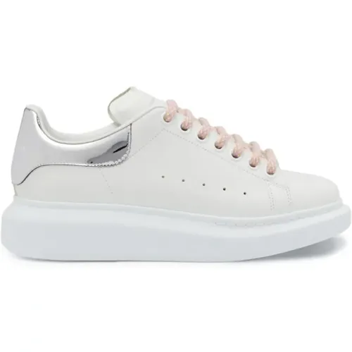 Weiße Oversized Low-Top Sneakers , Damen, Größe: 39 1/2 EU - alexander mcqueen - Modalova