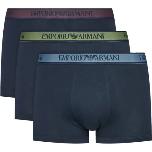 Baumwoll-Stretch-Boxer - Tripack - Emporio Armani - Modalova