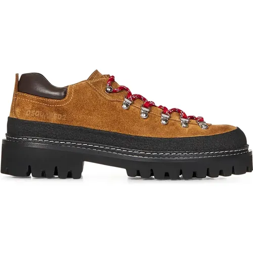 Laced Flat Shoes Aw24 , male, Sizes: 8 UK, 7 UK, 6 UK, 9 UK - Dsquared2 - Modalova