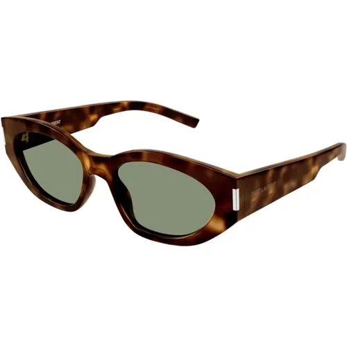 Bold Geometric Cat Eye Sunglasses , female, Sizes: 55 MM - Saint Laurent - Modalova