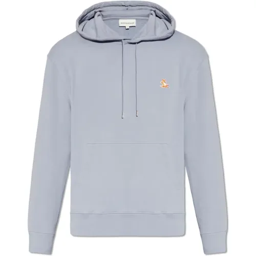 Kapuzenpullover mit Logo , Herren, Größe: S - Maison Kitsuné - Modalova