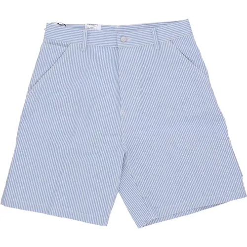 Gestreifte Denim-Shorts , Herren, Größe: S - Carhartt WIP - Modalova