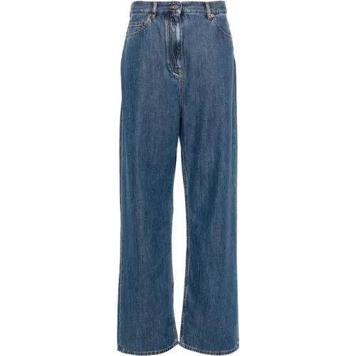 Wide Leg Denim Jeans , female, Sizes: W26, W25, W27 - Valentino Garavani - Modalova