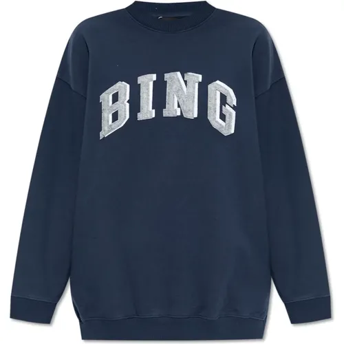 ‘Tyler’ Sweatshirt mit Logo , Damen, Größe: S - Anine Bing - Modalova