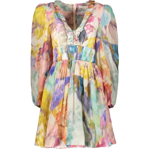 Tie-Dye V-Ausschnitt Kleid - Zimmermann - Modalova