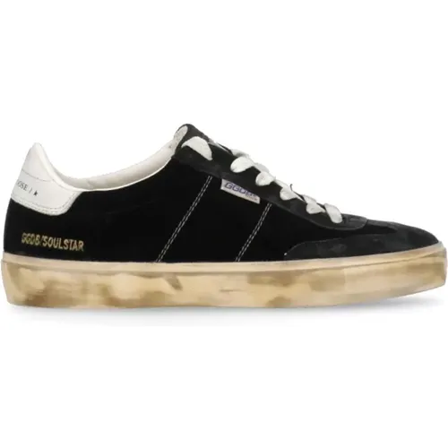 Suede Sneakers Round Toe Logoed , female, Sizes: 7 UK, 2 UK, 5 UK, 4 UK, 6 UK, 3 UK - Golden Goose - Modalova