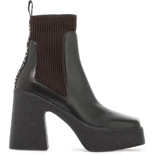 Chunky Heel Sock Stiefeletten - Stella Mccartney - Modalova