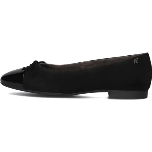 Schwarze Ballerinas mit Eckiger Spitze , Damen, Größe: 40 EU - Paul Green - Modalova