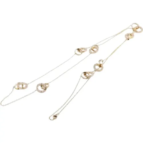 Pre-owned Gold necklaces , female, Sizes: ONE SIZE - Cartier Vintage - Modalova