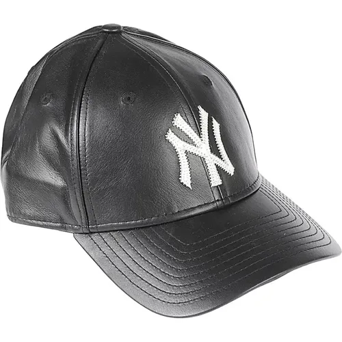 Leather Baseball Cap 9Forty NY Yankees , male, Sizes: ONE SIZE - new era - Modalova