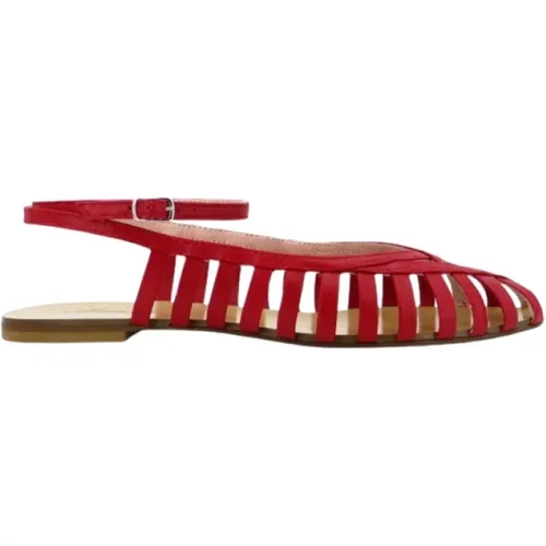Flat Sandals , female, Sizes: 4 UK, 7 UK, 5 UK, 8 UK - Anna F. - Modalova