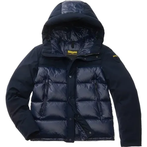 Boston Technische Jacke , Herren, Größe: M - Blauer - Modalova