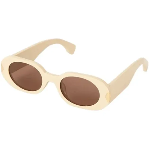 Geometric Oval Sunglasses , unisex, Sizes: 51 MM - Marcelo Burlon - Modalova