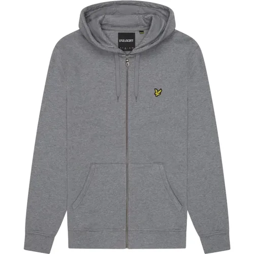 Hoodie mit Reißverschluss , Herren, Größe: 2XL - Lyle & Scott - Modalova