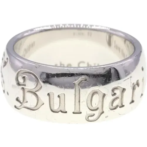 Pre-owned Silver rings , female, Sizes: ONE SIZE - Bvlgari Vintage - Modalova