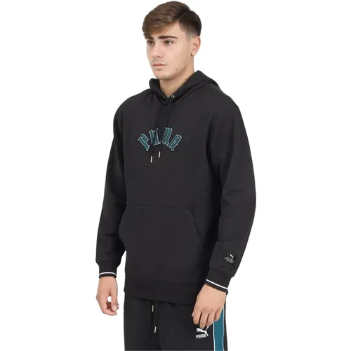 Klassisches Hoodie Streetwear Kollektion , Herren, Größe: L - Puma - Modalova