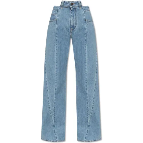 Weite Bein Jeans , Damen, Größe: 2XS - Maison Margiela - Modalova