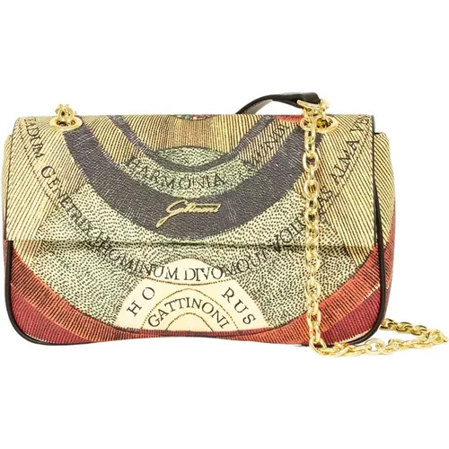 Multicolour Teodosia Shoulder Bag with Chain , female, Sizes: ONE SIZE - Gattinoni - Modalova
