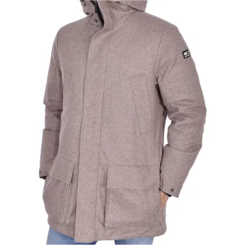 Gesteppter Parka-Mantel mit Wollaußenseite , Herren, Größe: S - MC2 Saint Barth - Modalova