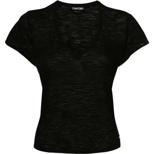 T-Shirts Polos for Women , female, Sizes: 3XS - Tom Ford - Modalova