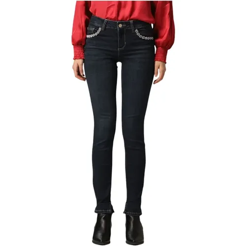 Exquisite Taschendetails Skinny Jeans , Damen, Größe: W30 - Liu Jo - Modalova