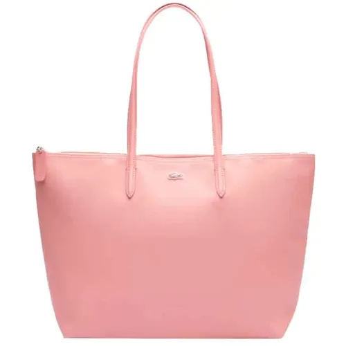 Shopping Bag with Zip , female, Sizes: ONE SIZE - Lacoste - Modalova