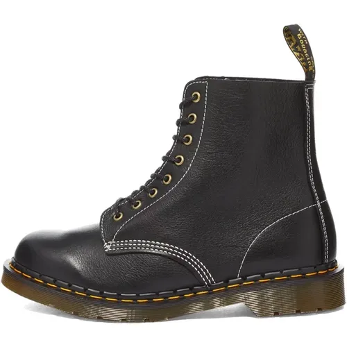 Klassische schwarze Lederschuhe Made in England , Herren, Größe: 44 EU - Dr. Martens - Modalova