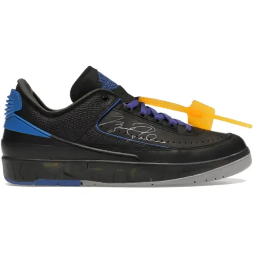 Retro Low Off-White Blue Sneaker , male, Sizes: 11 UK - Jordan - Modalova