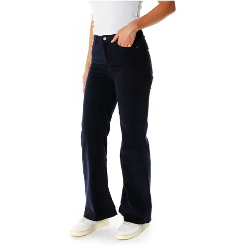Willa Corduroy Flare Fit Highwaist Pants , Damen, Größe: W24 L32 - Pepe Jeans - Modalova