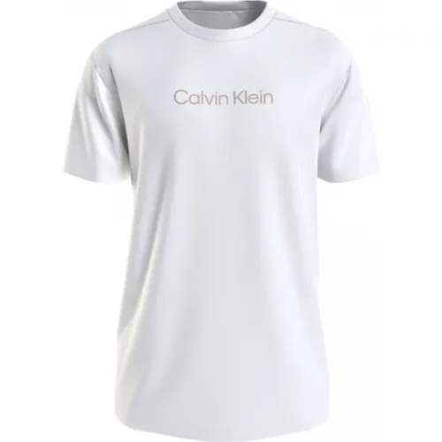 Herren Logo Rundhals T-Shirt , Herren, Größe: M - Calvin Klein - Modalova