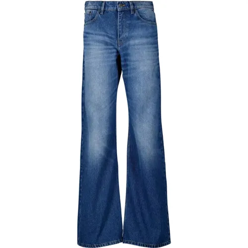 Ausgestellte Jeans in gewaschenem Blau , Damen, Größe: W27 - Ami Paris - Modalova